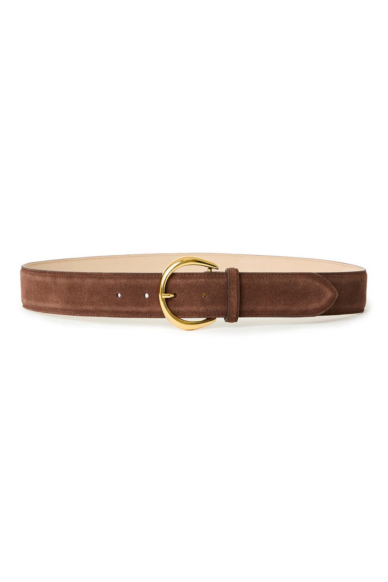 Odessa Suede Belt, Main, color, CHOCOLATE GOLD