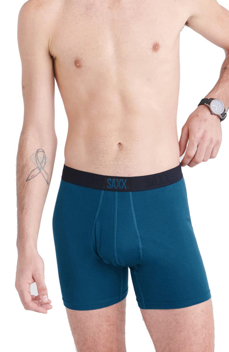 SAXX Ultra Supersoft Boxerf Briefs, Main, color, Deep Ocean