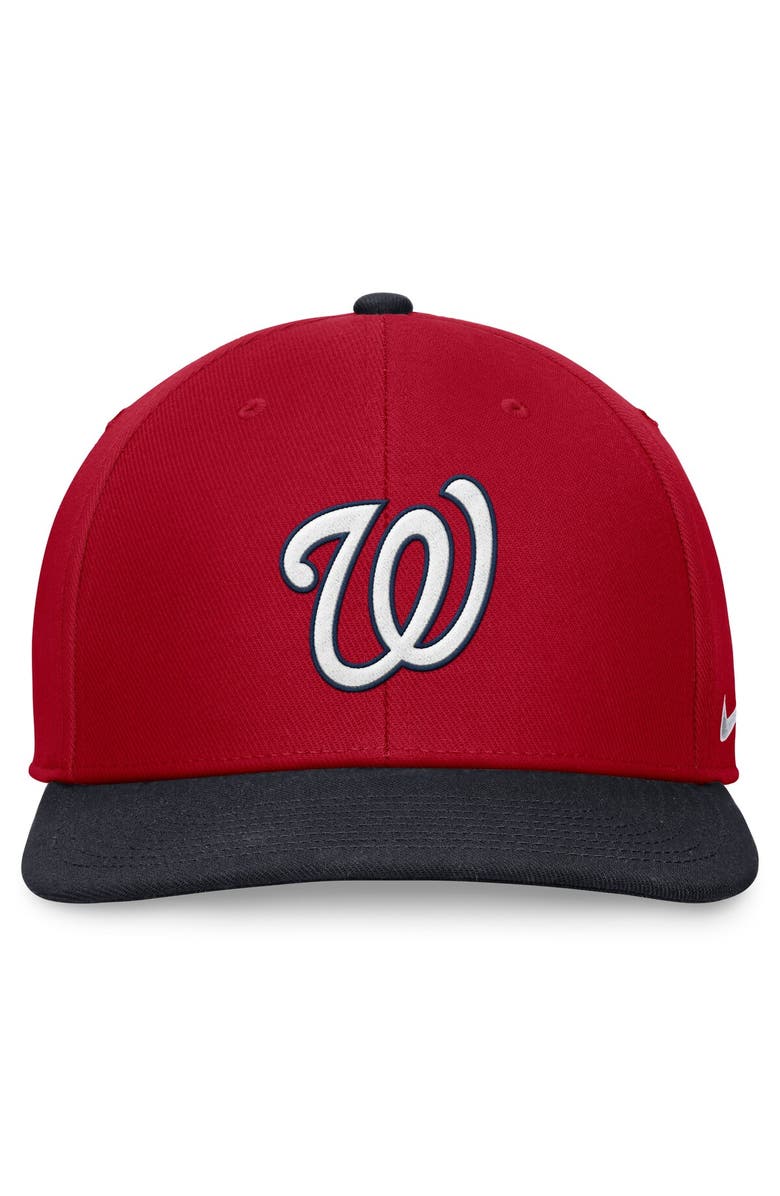 Nike Men's Nike Red/Navy Washington Nationals Two-Tone Snapback Hat, Alternate, color, Red