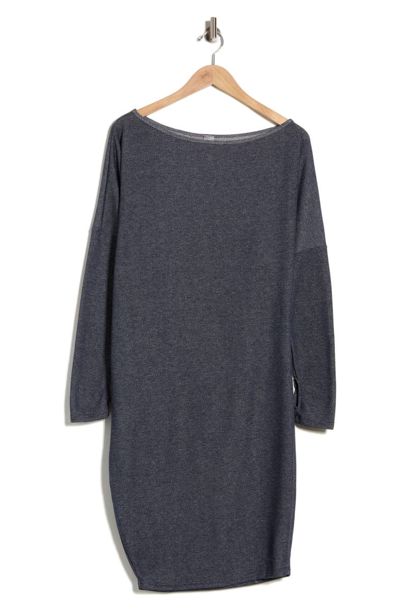 GO COUTURE Long Sleeve Sweater Dress, Alternate, color, Navy