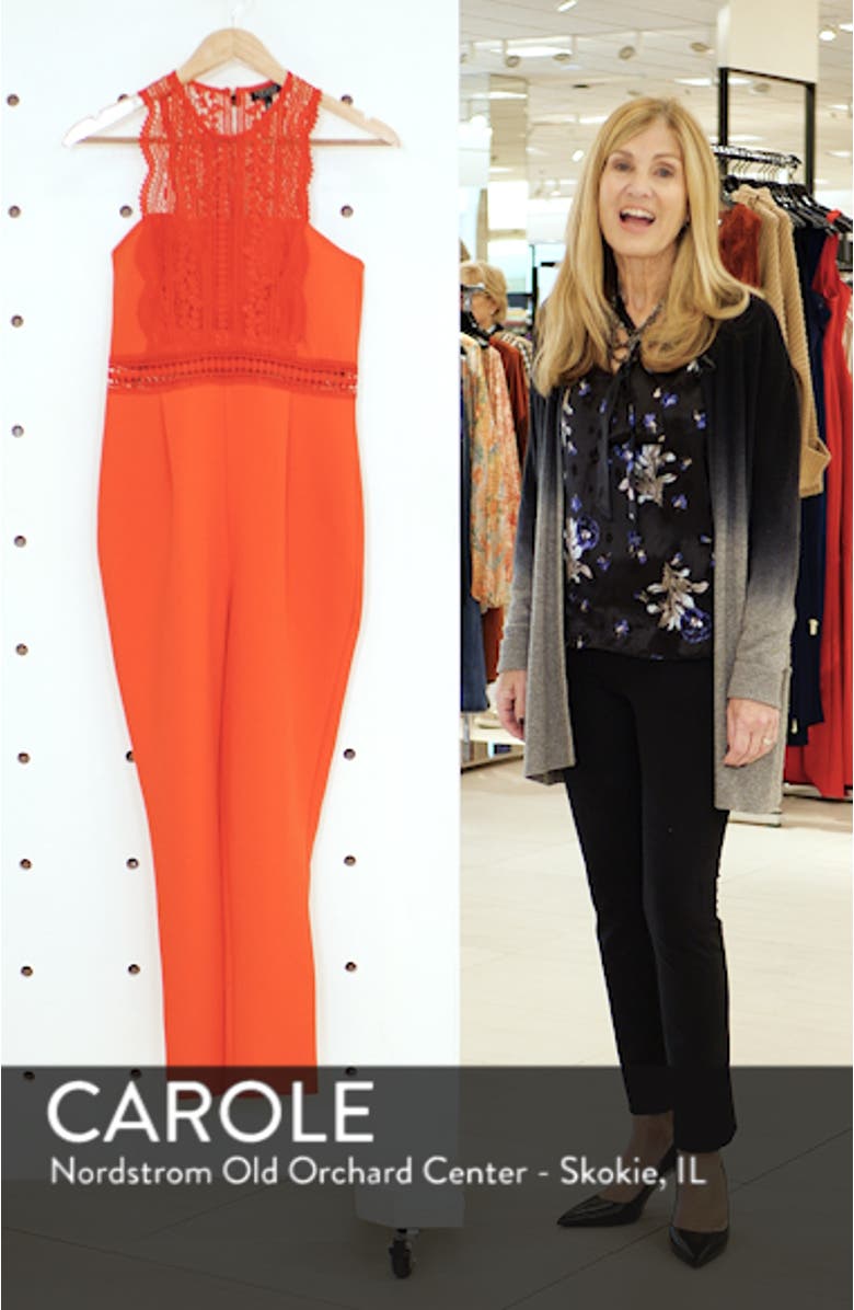 Saskia Lace Trim Jumpsuit, sales video thumbnail