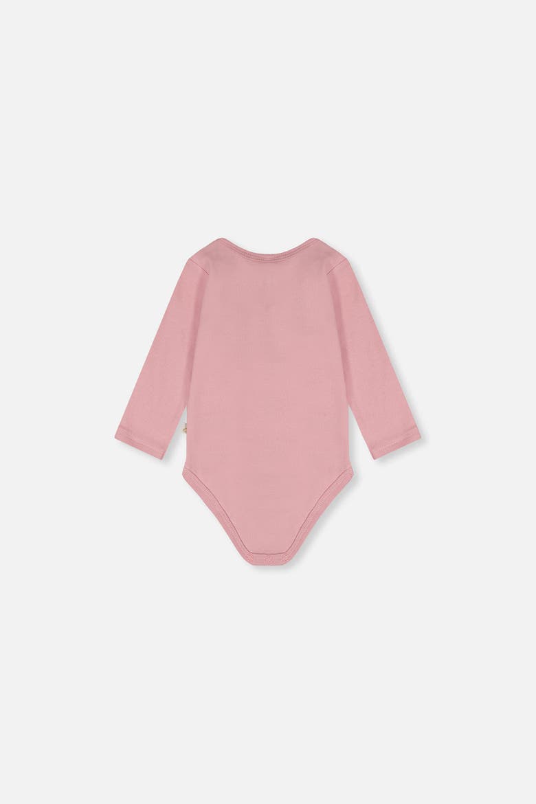 Organic Cotton Long Sleeve Hedgehog Romper, Alternate, color, Dusty Pink