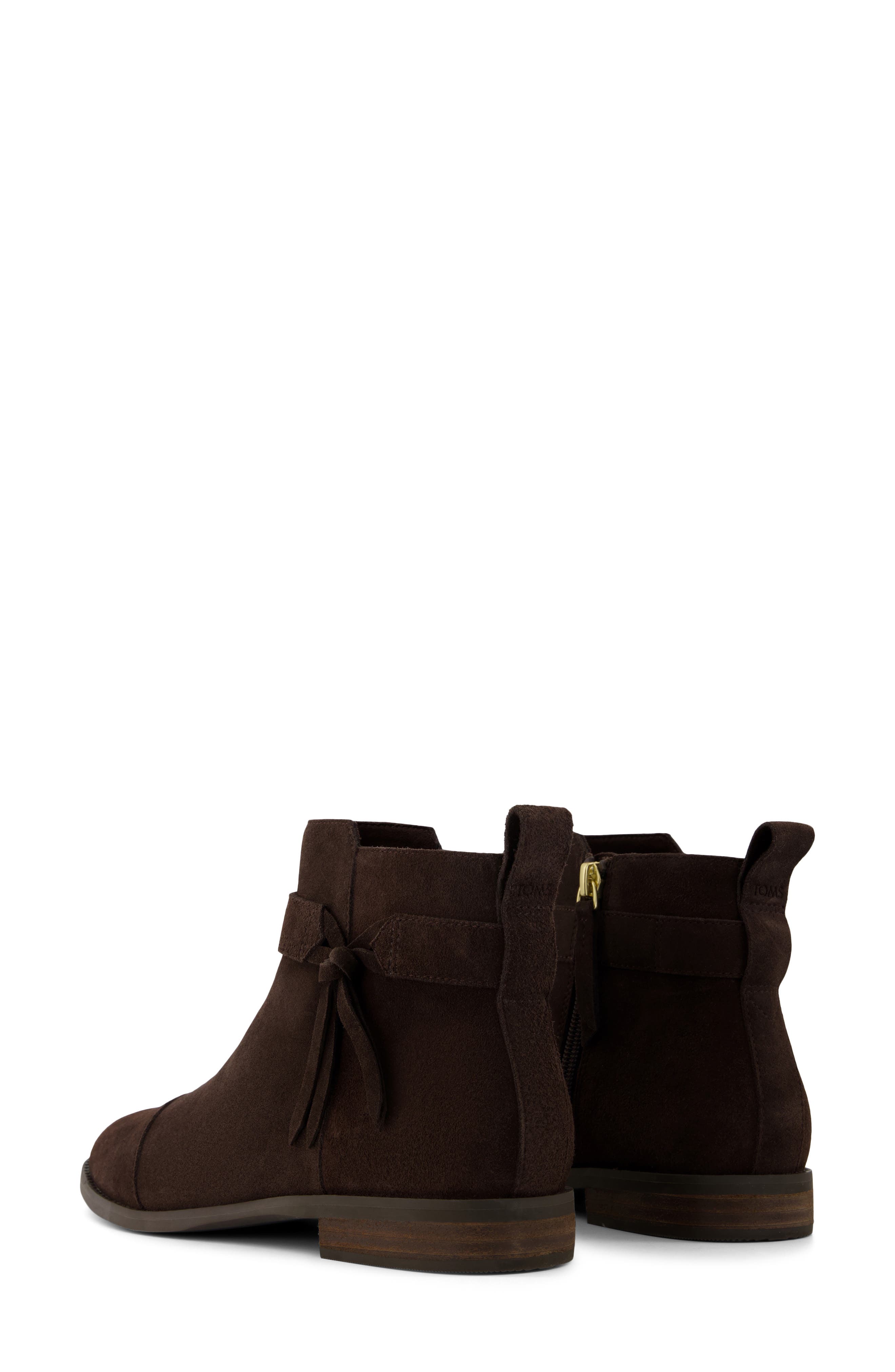 Stacy Tassel Ankle Bootie, Alternate, color, DARK BROWN