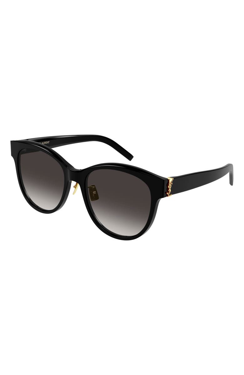 Saint Laurent 56mm Gradient Cat Eye Sunglasses, Main, color,