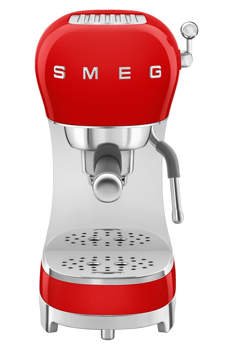 Manual Espresso Machine, Main, color, RED