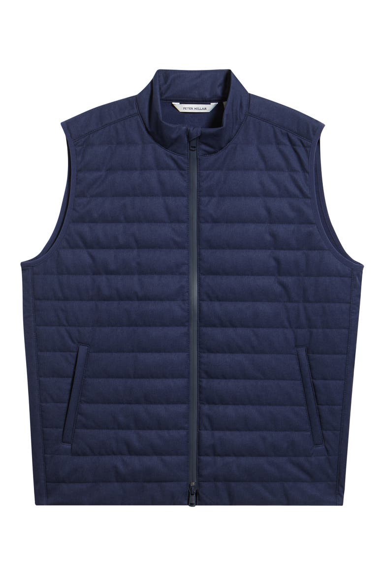 Parks Hybrid Quilted Vest, Alternate, color, NAVY