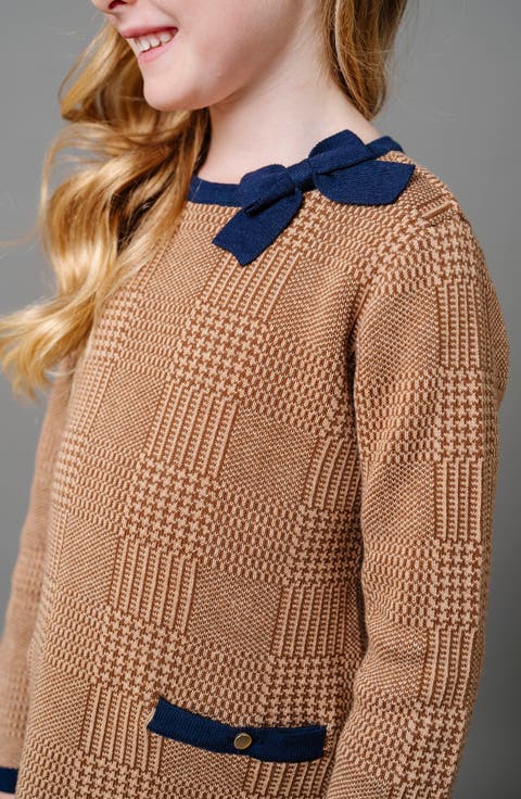 Baby Girls' Organic Bow Sweater Dress, Infant