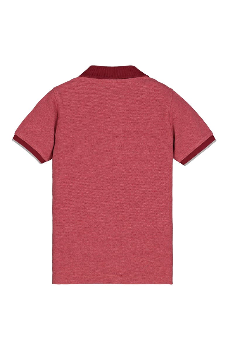 Hope & Henry Baby Boys' Organic Pique Polo, Infant, Alternate, color, Dark Red Heather