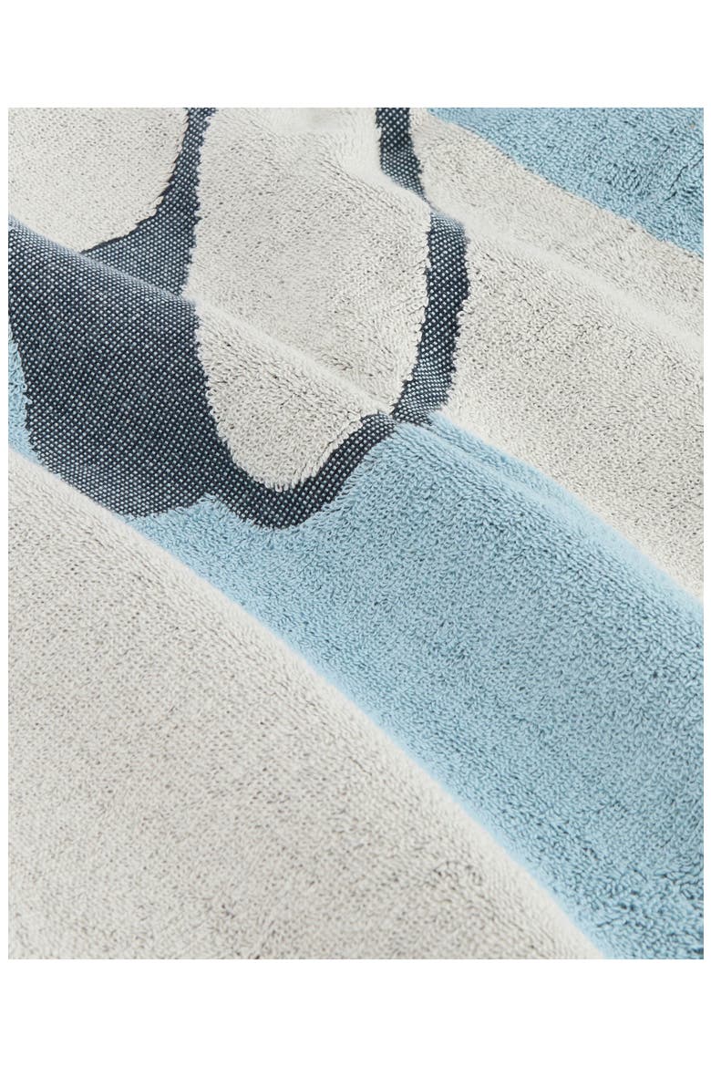 Archive Beach Towel, Alternate, color, SURF BLUE LOGO
