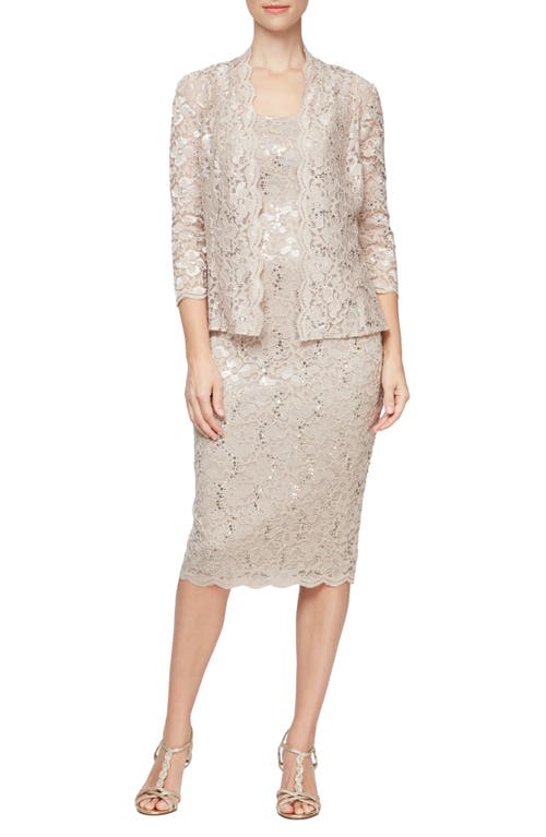 Slny Womens Lace Open Front Collarless Blazer In Neutral