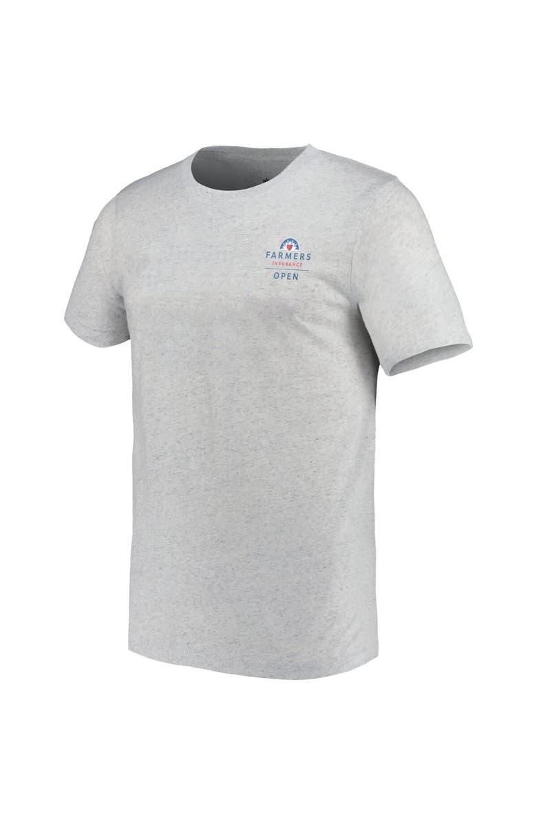 AHEAD Men's Ahead Heather Gray Farmers Insurance Open Tri-Blend T-Shirt, Alternate, color, Heather Gray