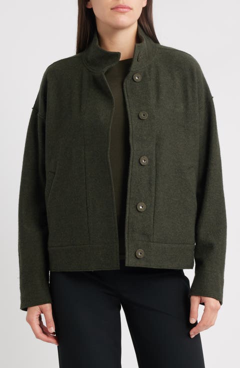 Boiled Wool Jacket (Regular & Petite)