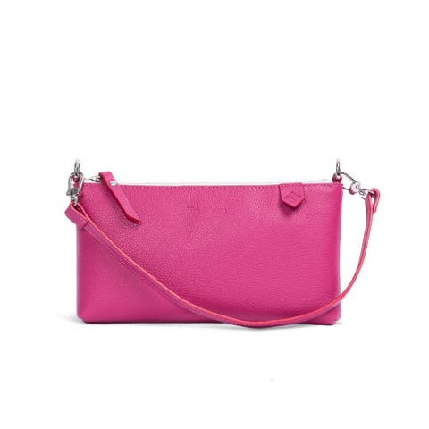 Elia Convertible Leather Bag - Clutch, Shoulder & Crossbody