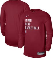 Nike Unisex Nike Red Miami Heat 2023/24 Legend On-Court Practice Long Sleeve T-Shirt
