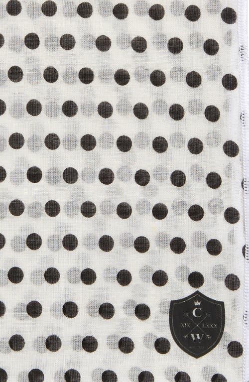 Clifton Wilson Polka Dot Cotton Pocket Square