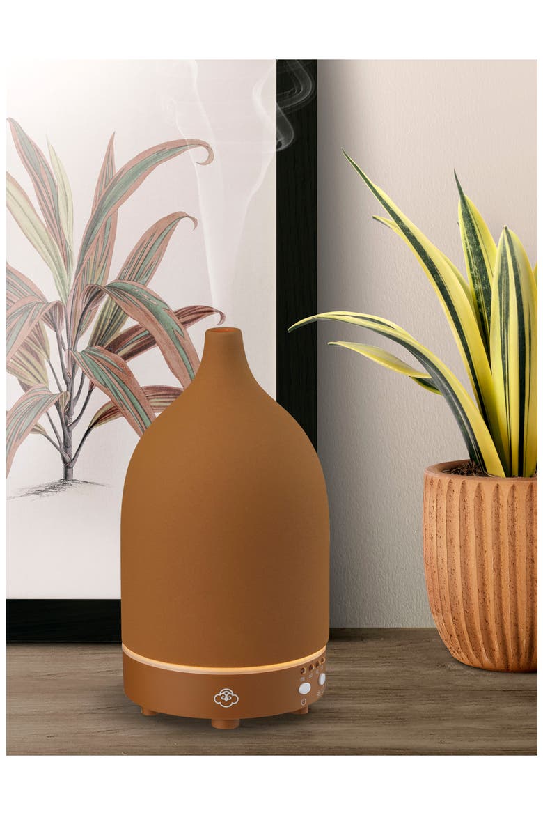 Vapor Ceramic Ultrasonic Diffuser, Alternate, color, TERRACOTTA