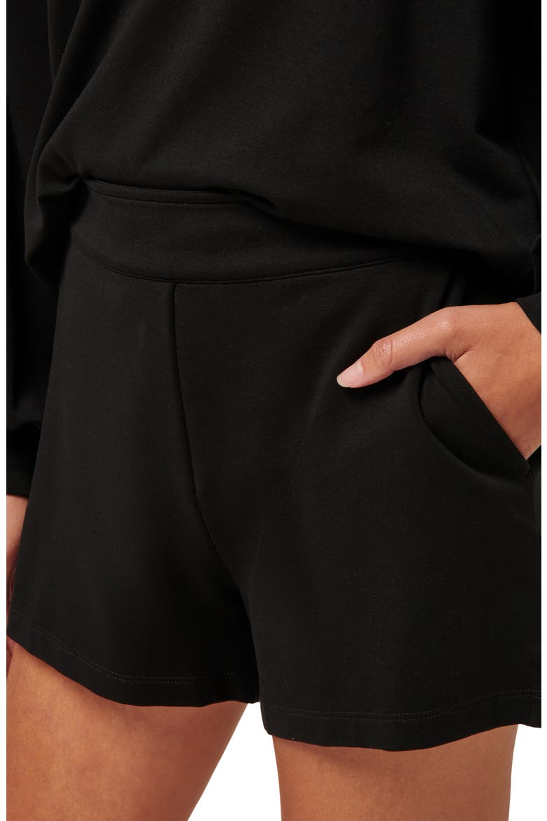 Cloud Terry Shorts, Alternate, color, BLACK