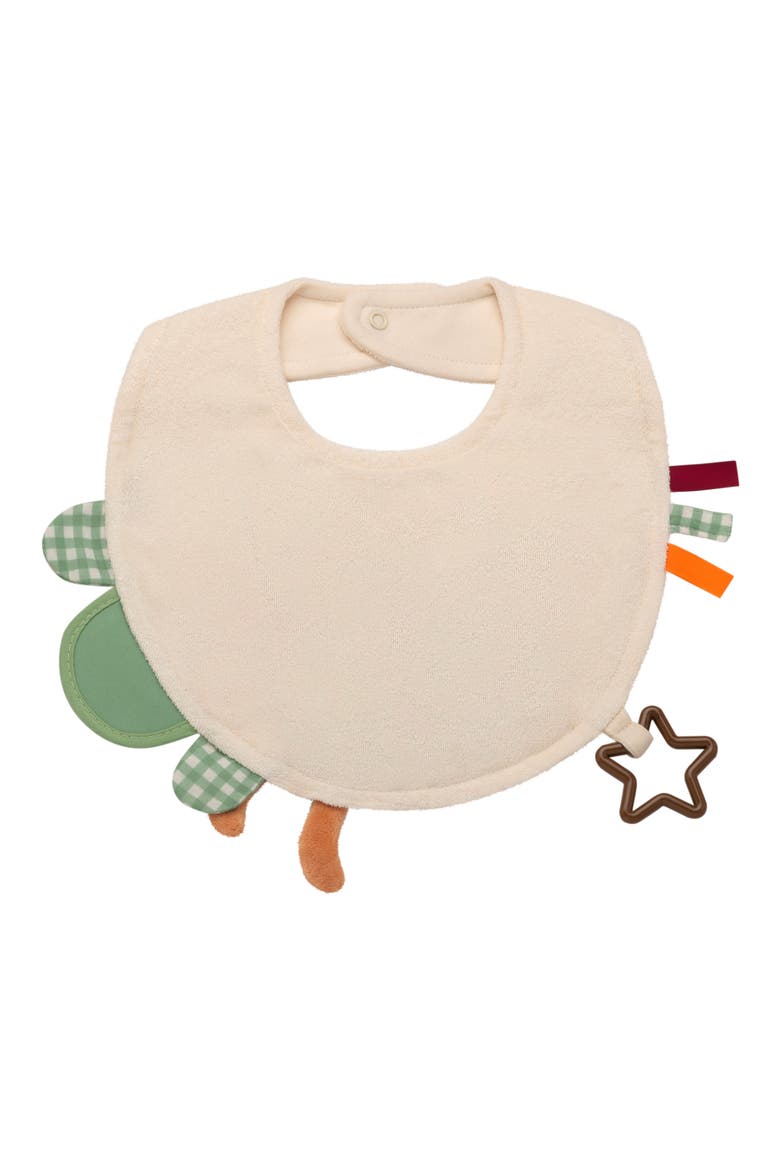 Turkey Thanksgiving Activity Bib, Alternate, color, BROWN