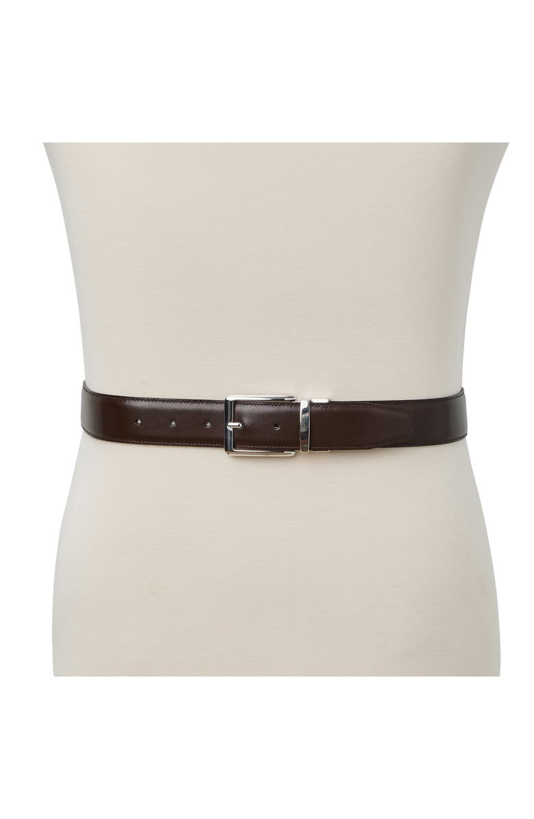 Bruno Magli Luca Leather Belt, Alternate, color, Black/ Dark Brown