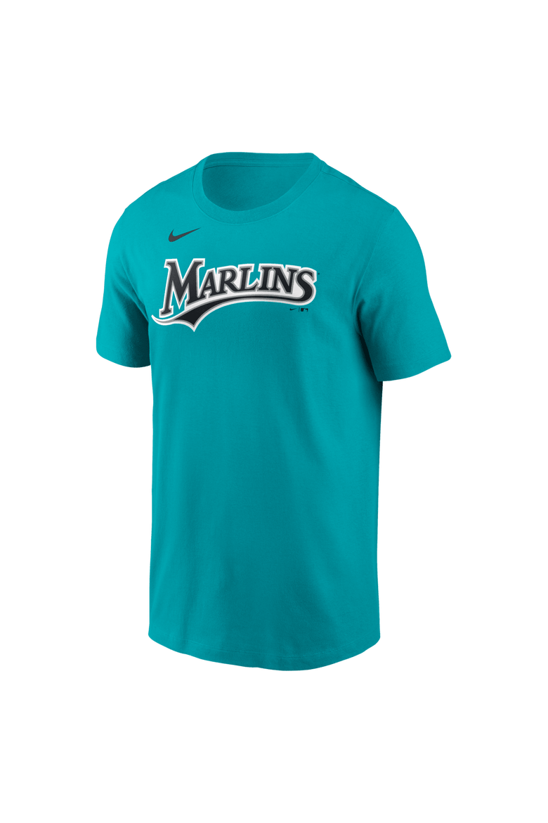 Name & Number T-Shirt Nike Sandy Alcantara Teal Miami Marlins Name & Number T-Shirt, Alternate, color, Teal