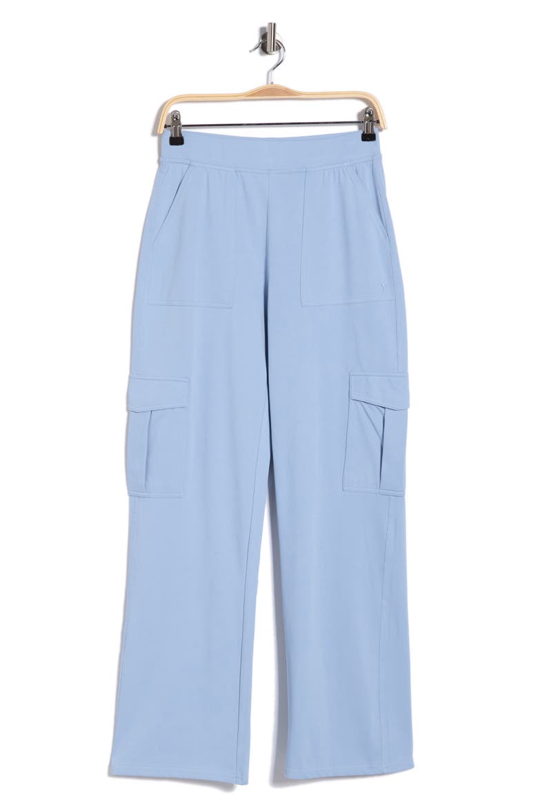 Rib Qiyana Straight Leg Pants, Alternate, color, LIGHT DENIM
