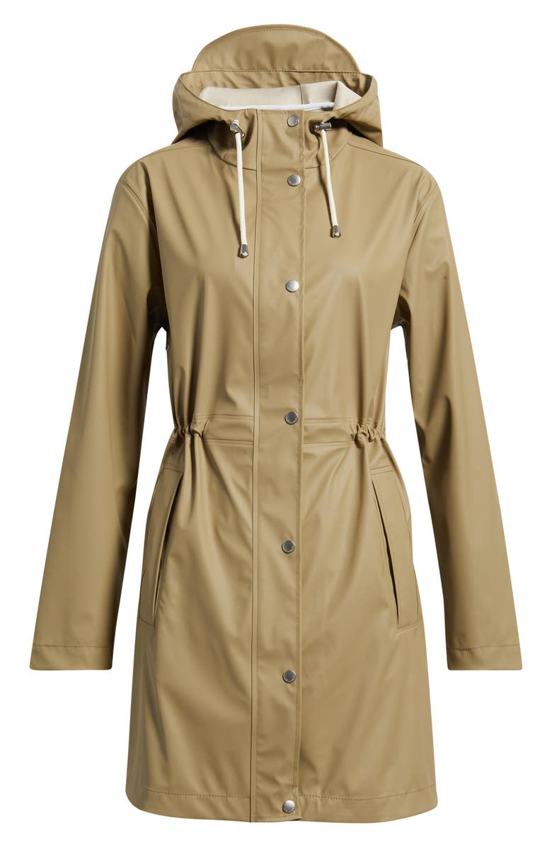 Ilse Jacobsen Hooded Waterproof Raincoat, Alternate, color, Coriander