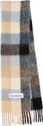 Acne Studios Vally Plaid Alpaca, Wool & Mohair Blend Scarf