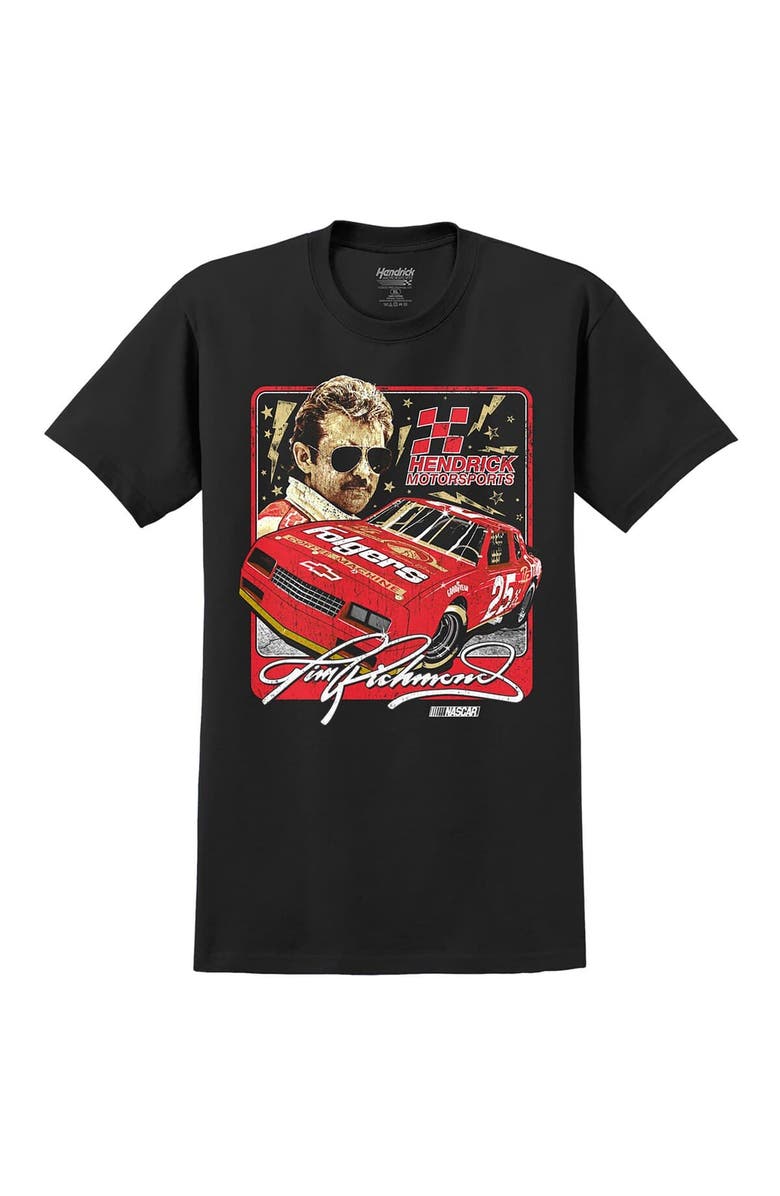 HENDRICK MOTORSPORTS TEAM COLLECTION Men's Hendrick Motorsports Team Collection Black Tim Richmond Folgers Car Tri-Blend T-Shirt, Alternate, color, Black
