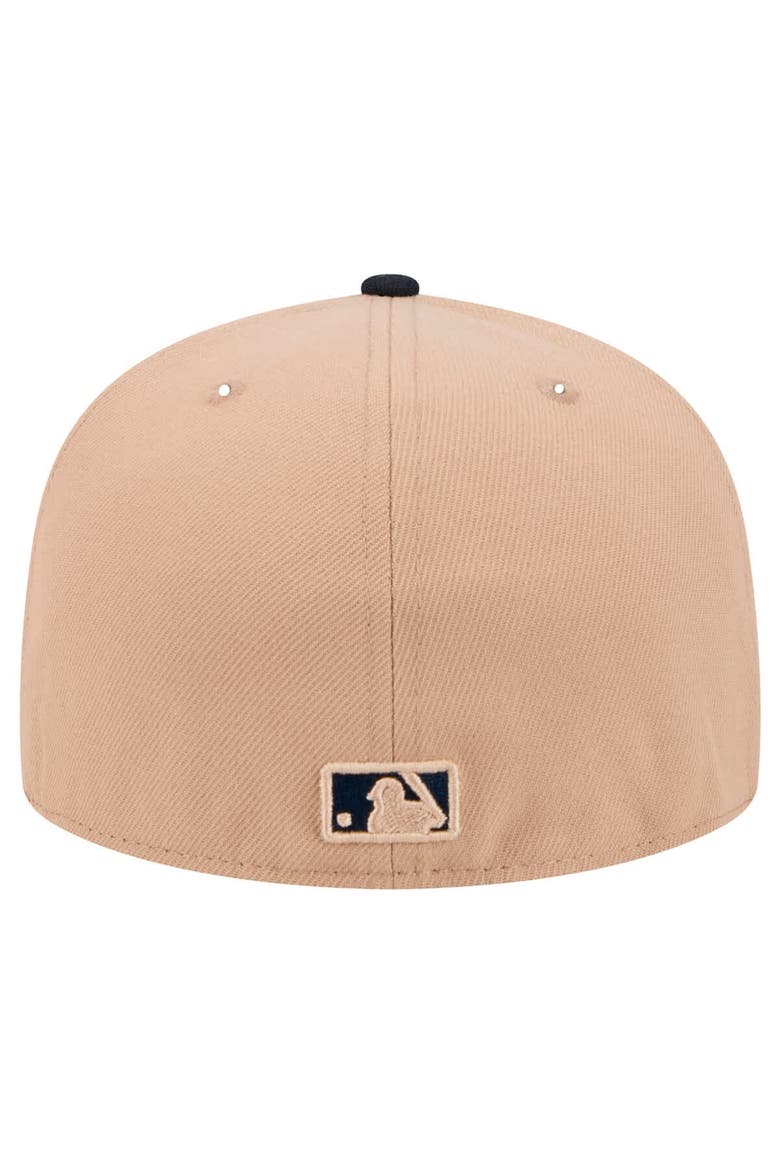 Men's New Era Khaki Houston Astros 59FIFTY Fitted Hat, Alternate, color, Khaki