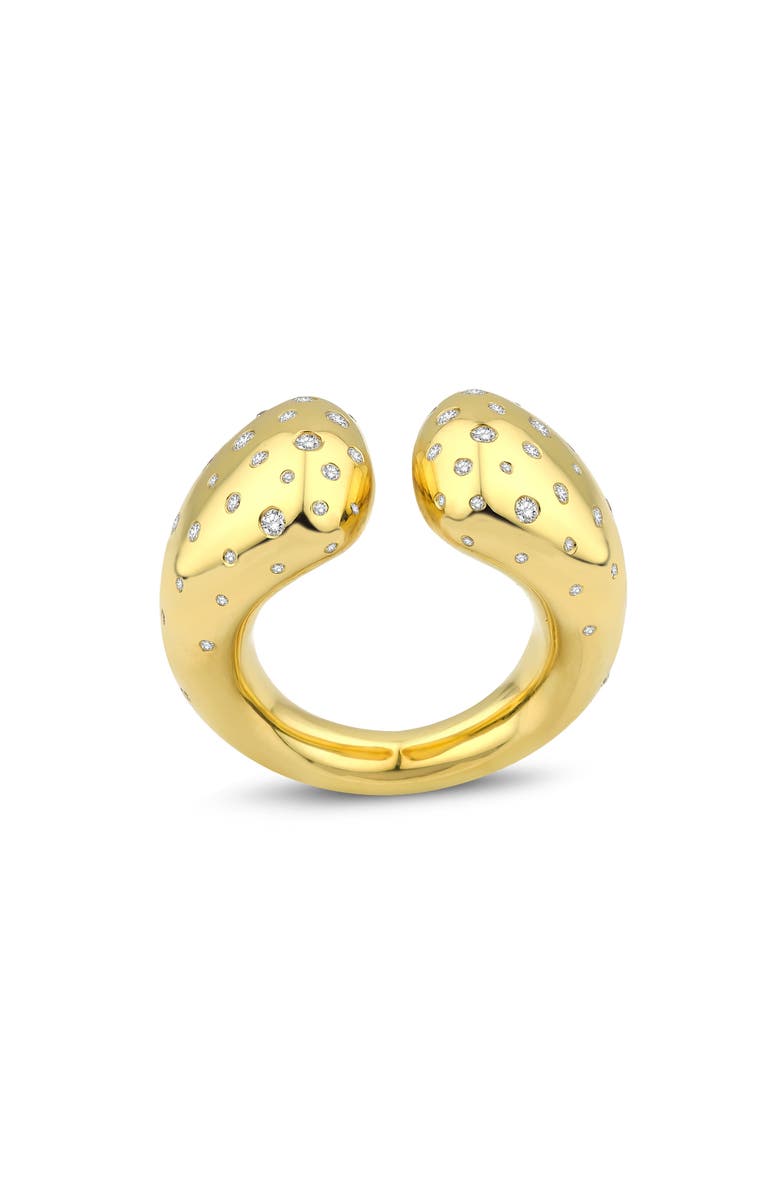Kloto Mia Diamond Bypass Ring, Alternate, color, Gold