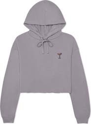 Dalix Coffee Martini Cropped Hoodie