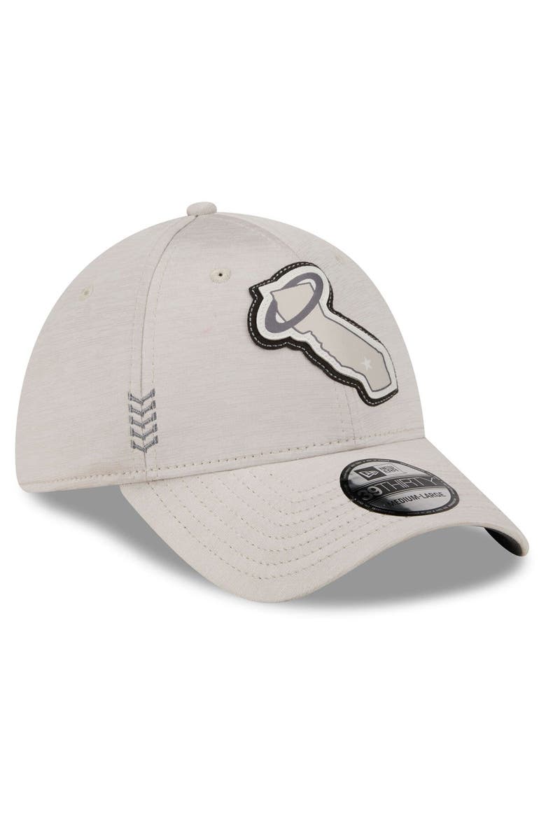 Men's New Era  Cream Los Angeles Angels 2024 Clubhouse 39THIRTY Flex Fit Hat, Alternate, color, Cream