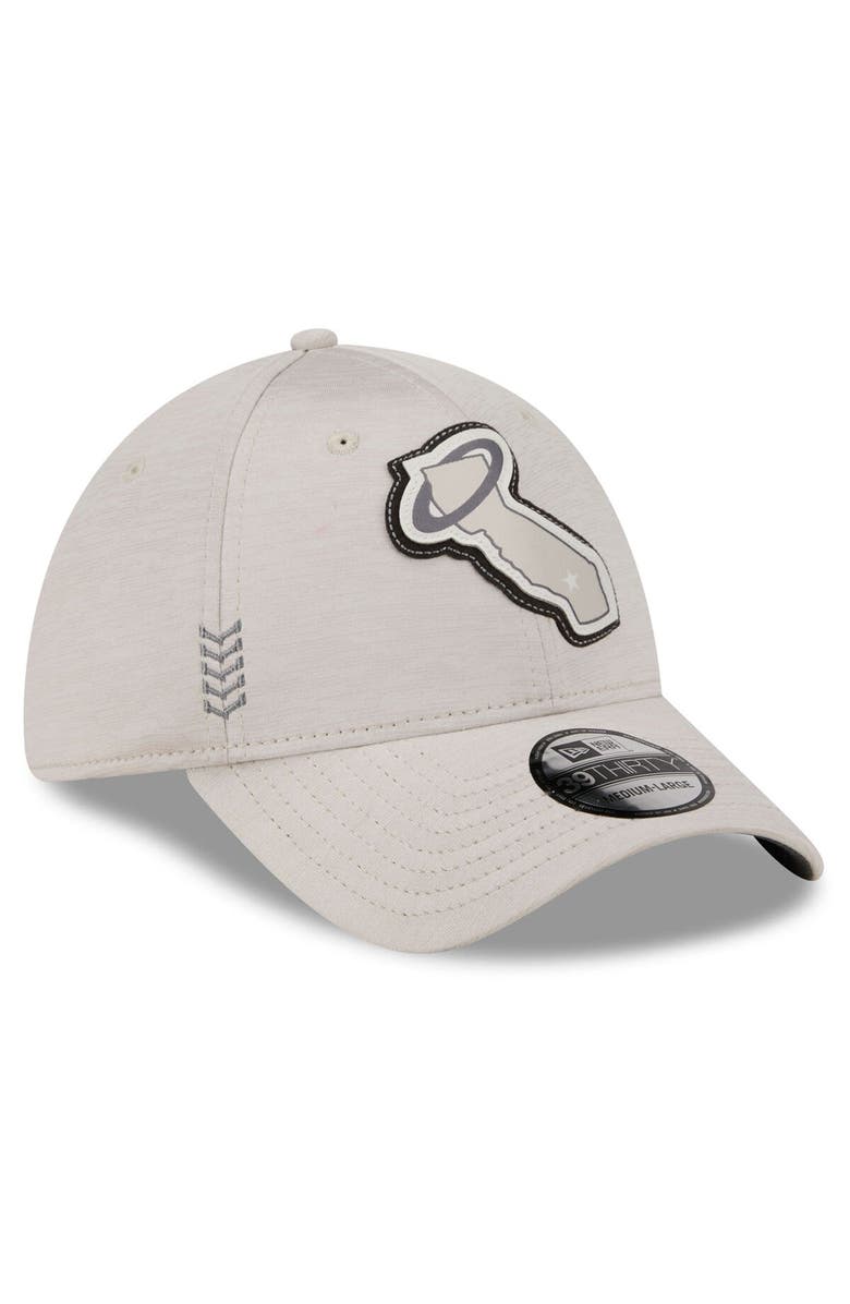 New Era Men's New Era  Cream Los Angeles Angels 2024 Clubhouse 39THIRTY Flex Fit Hat, Alternate, color, Cream