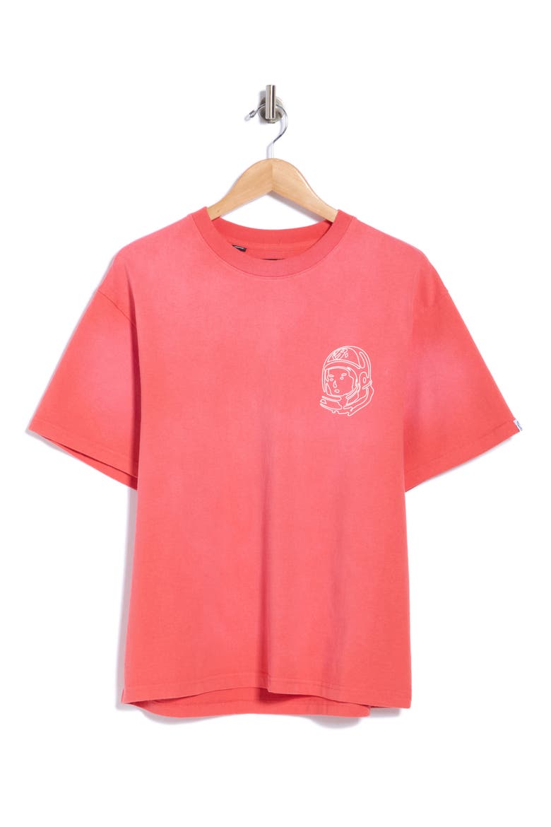 BB Faded Helmet Cotton Graphic T-Shirt, Main, color, ROSE OF SH