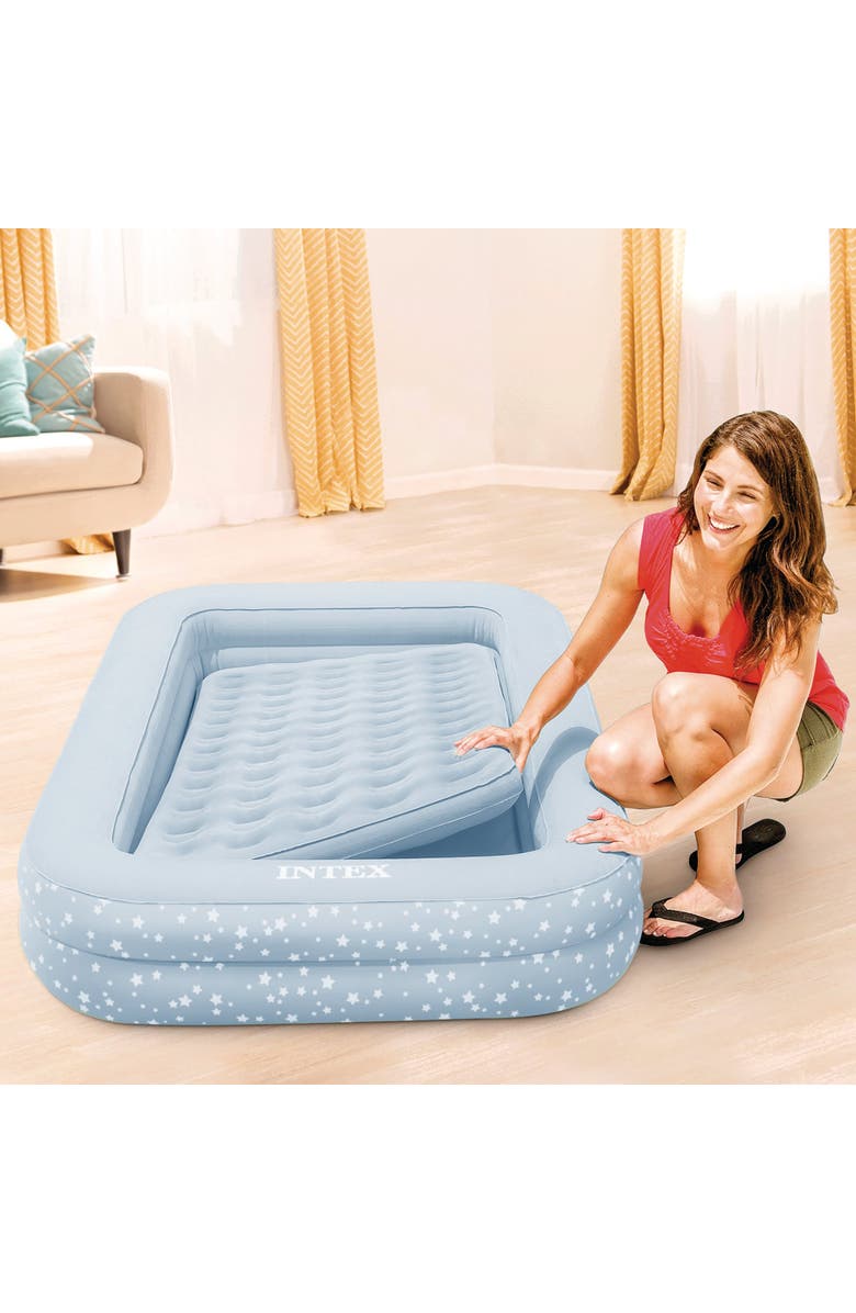 Intex Travel Bed Set Inflatable Mattress with Pump, Alternate, color, 
