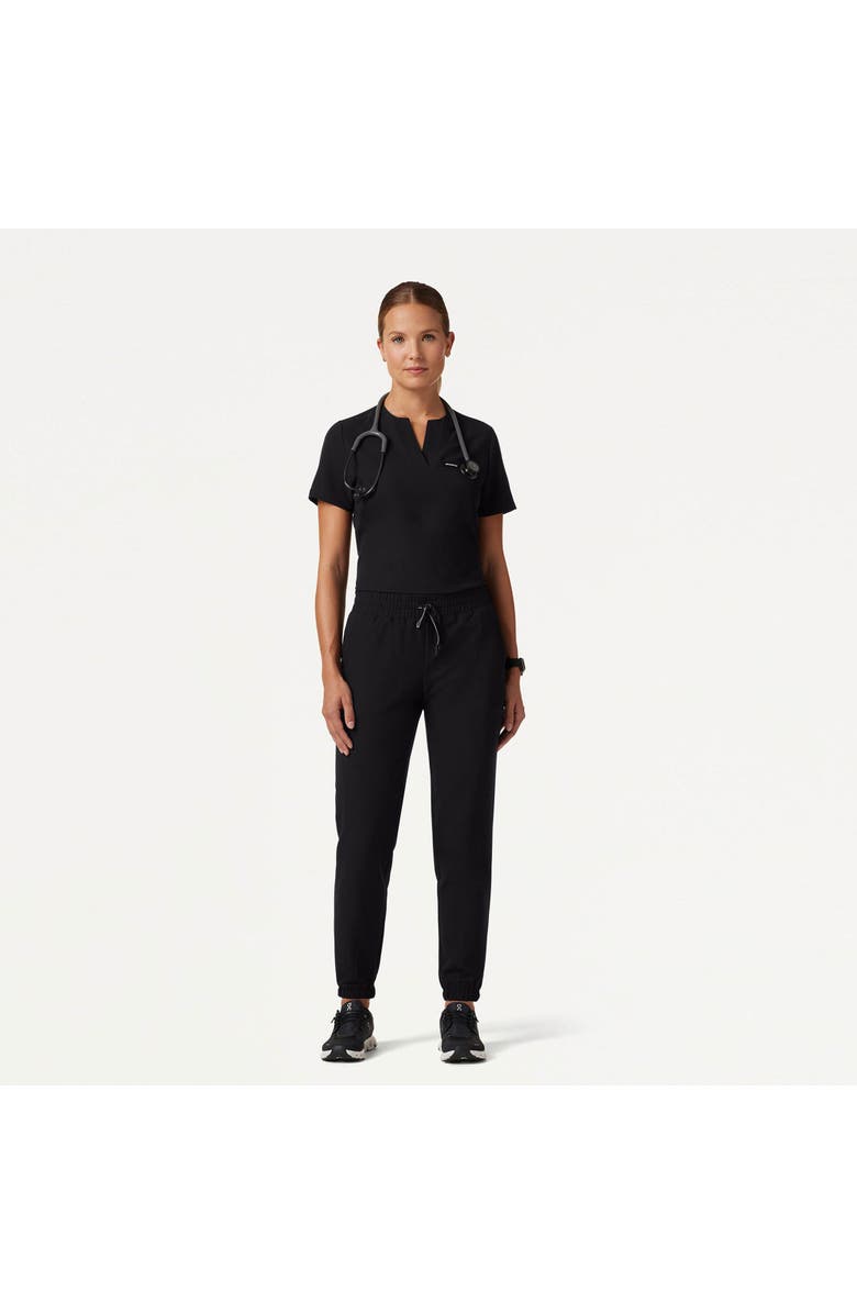 JAANUU Jace Women's 7-Pocket Skinny Scrub Jogger, Alternate, color, Black