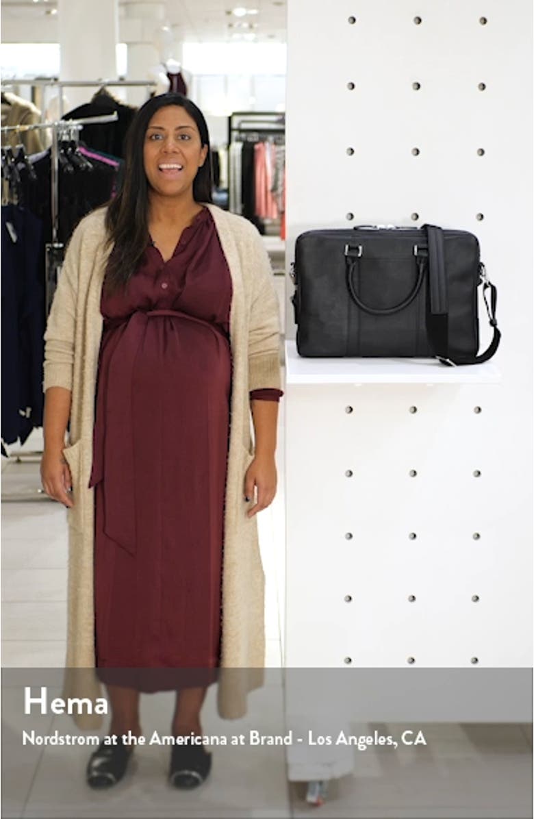 Signature Leather Computer Briefcase, sales video thumbnail