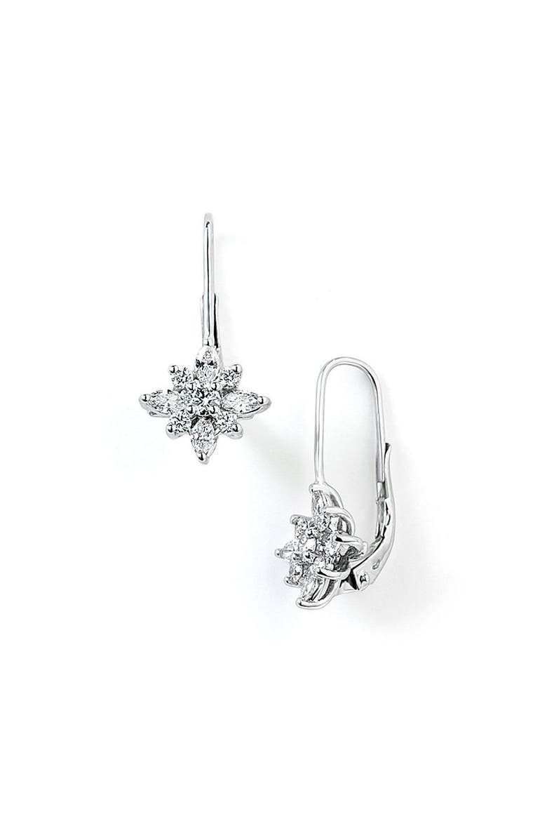 .90ct tw Diamond Star Earrings, Main, color, PLATINUM