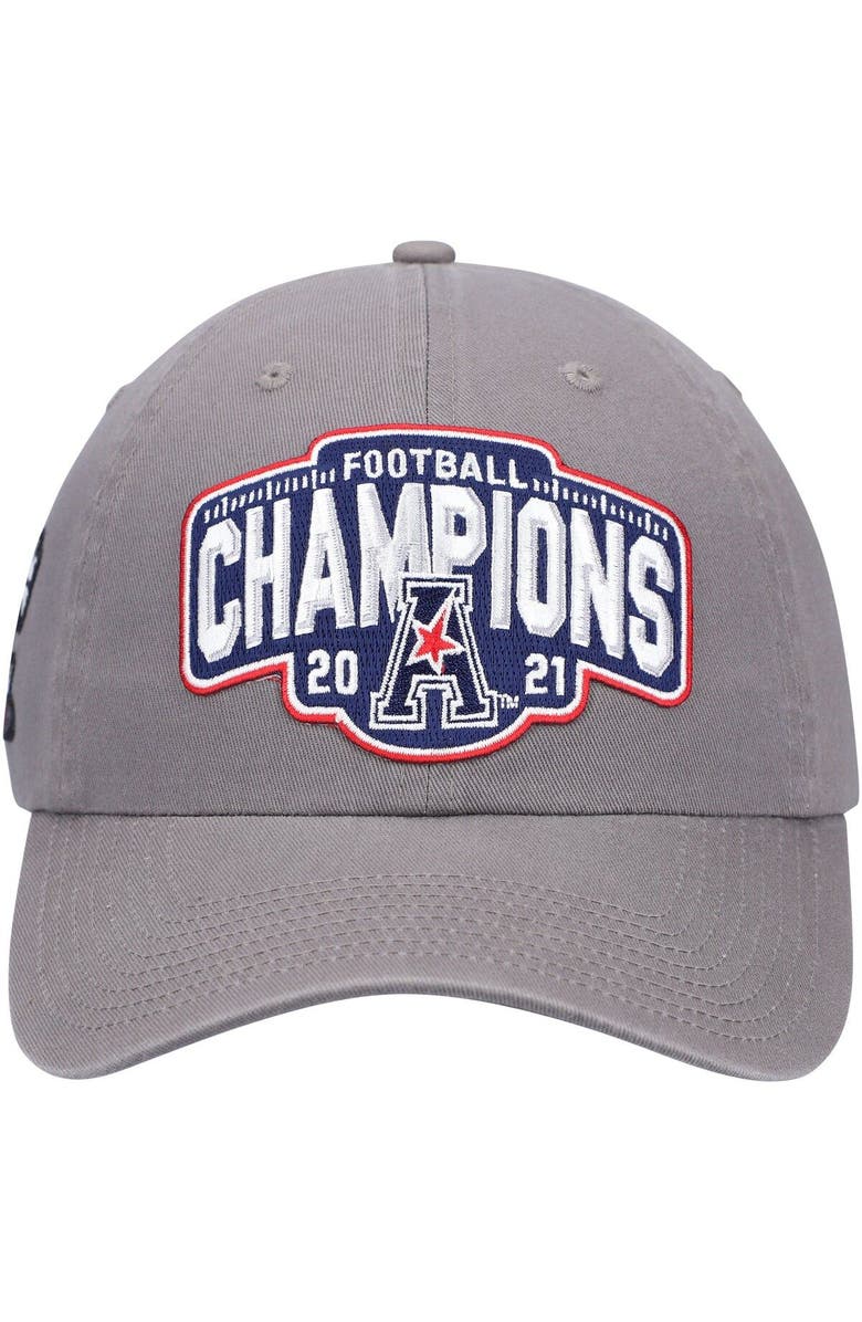 ZEPHYR Men's Zephyr Charcoal Cincinnati Bearcats 2021 AAC Football Conference Champions Locker Room Crew Adjustable Hat, Alternate, color, 