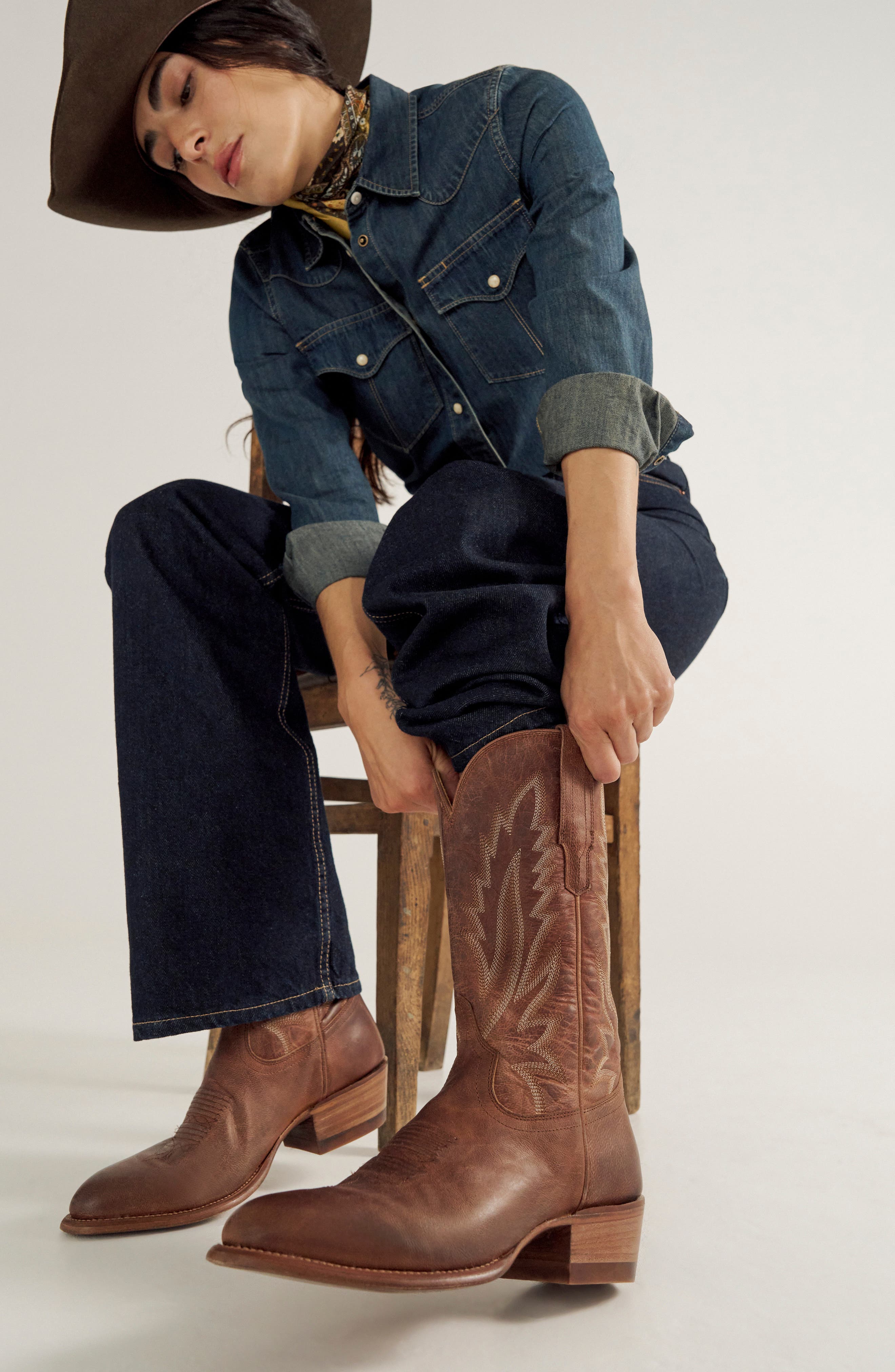 The Jamie II Western Boot, Alternate, color, SCOTCH