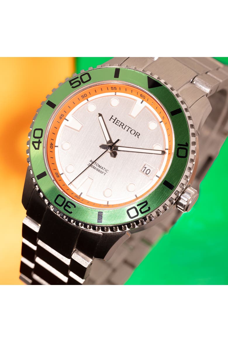 Bexley Automatic Divers Watch, Alternate, color, Green Silver