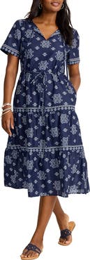 Tommy Bahama Coastal Tiles Print Dress
