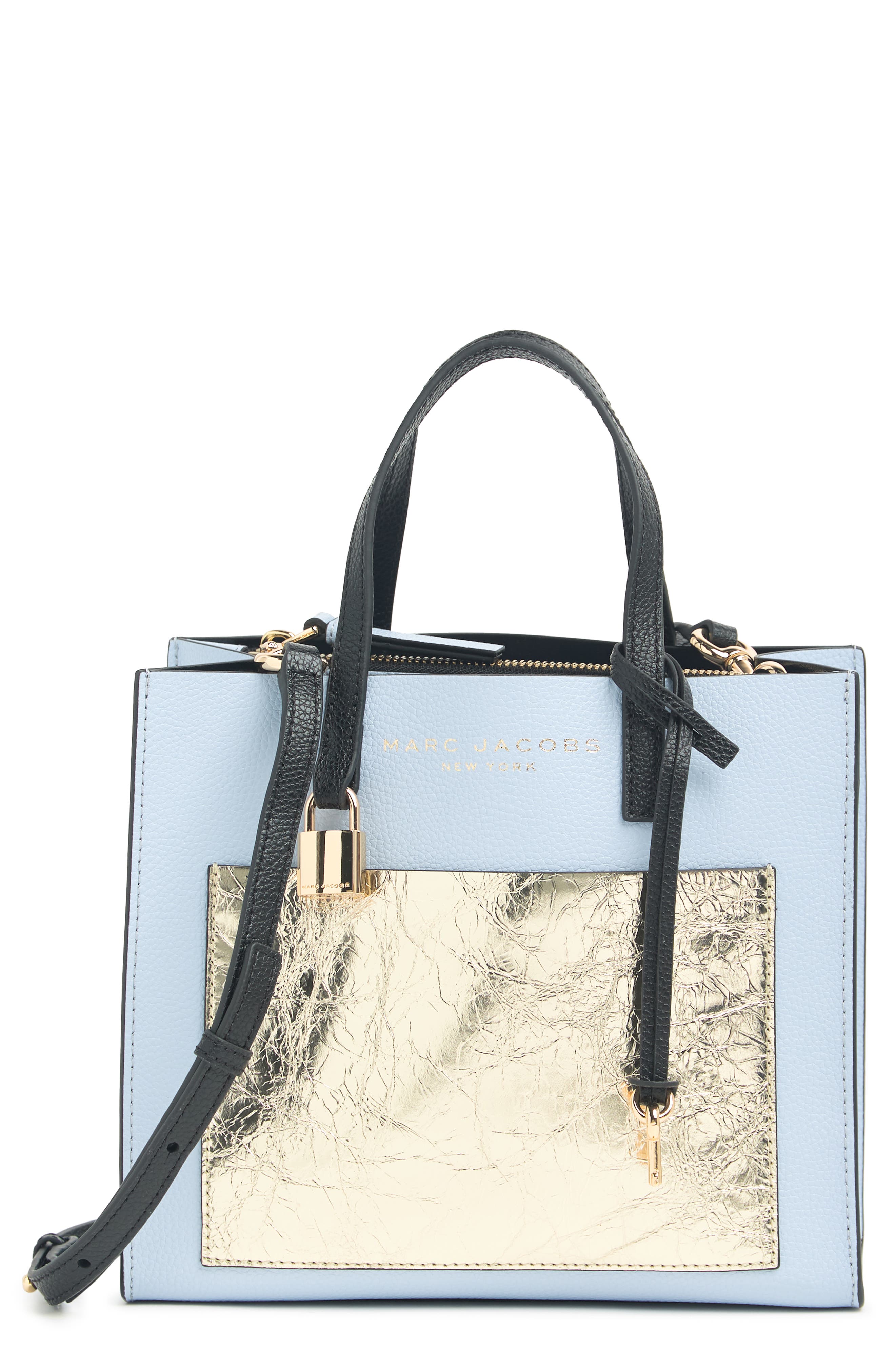 Marc Jacobs Leather Mini Grind Tote, Main, color, 