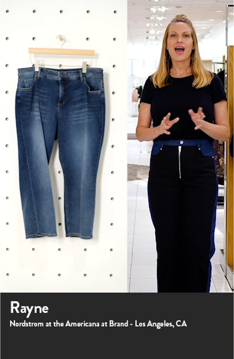 Elizabeth High Waist Straight Leg Crop Jeans, sales video thumbnail
