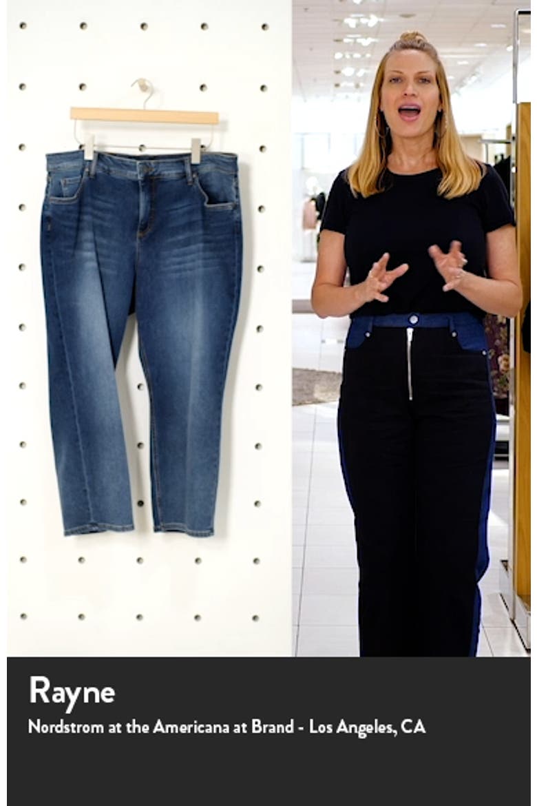 KUT from the Kloth Elizabeth High Waist Straight Leg Crop Jeans video