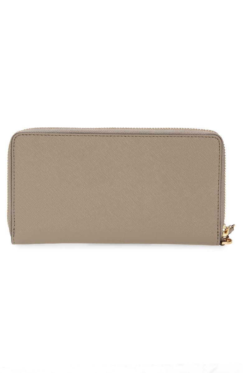 Tory Burch Robinson Zip Leather Continental Wallet, Alternate, color, 
