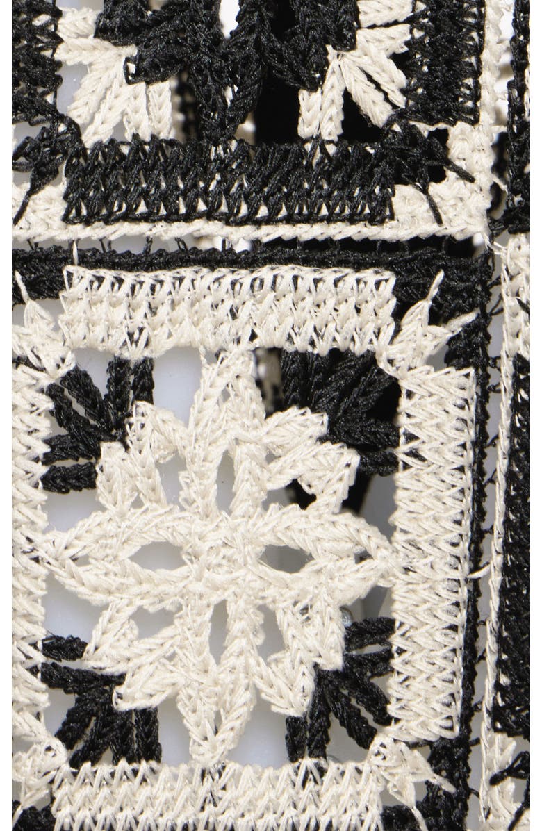 La DoubleJ Palazzo Pants, Alternate, color, Mini Tiles Macrame' Black