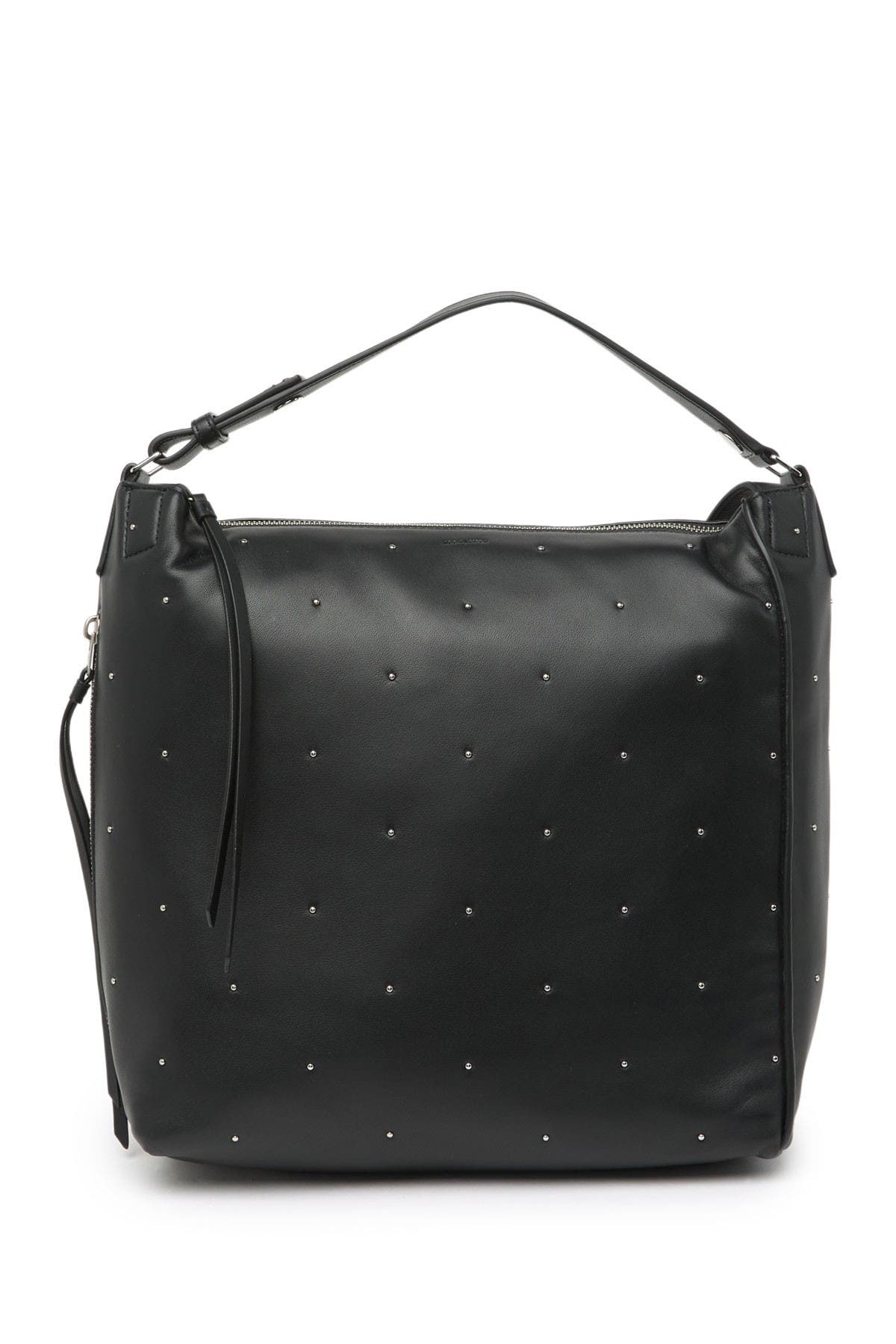 AllSaints Kathi Studded Leather Backpack, Alternate, color, 