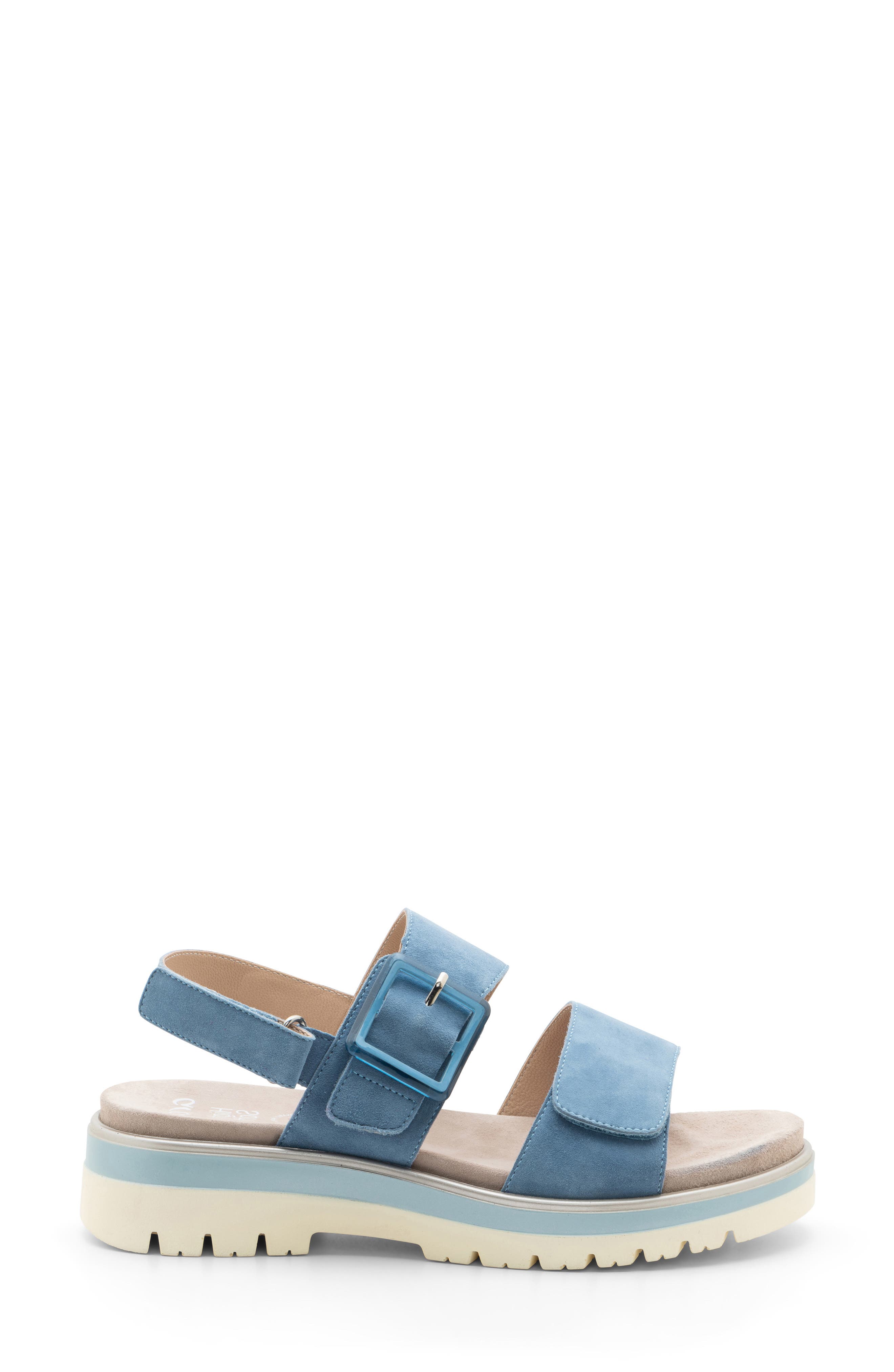 ara Marbella Slingback Platform Sandal, Alternate, color, Coolblue