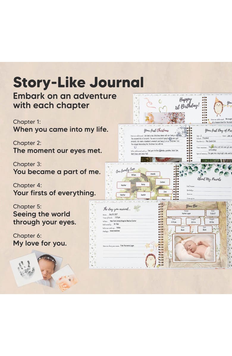 KeaBabies Craft Baby First Years Memory Book, Alternate, color, Wonderland